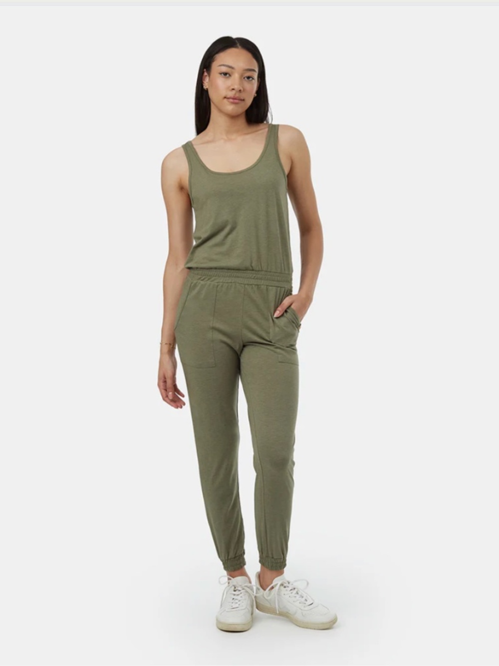 Tentree Green Tank Jumpsuit Size S